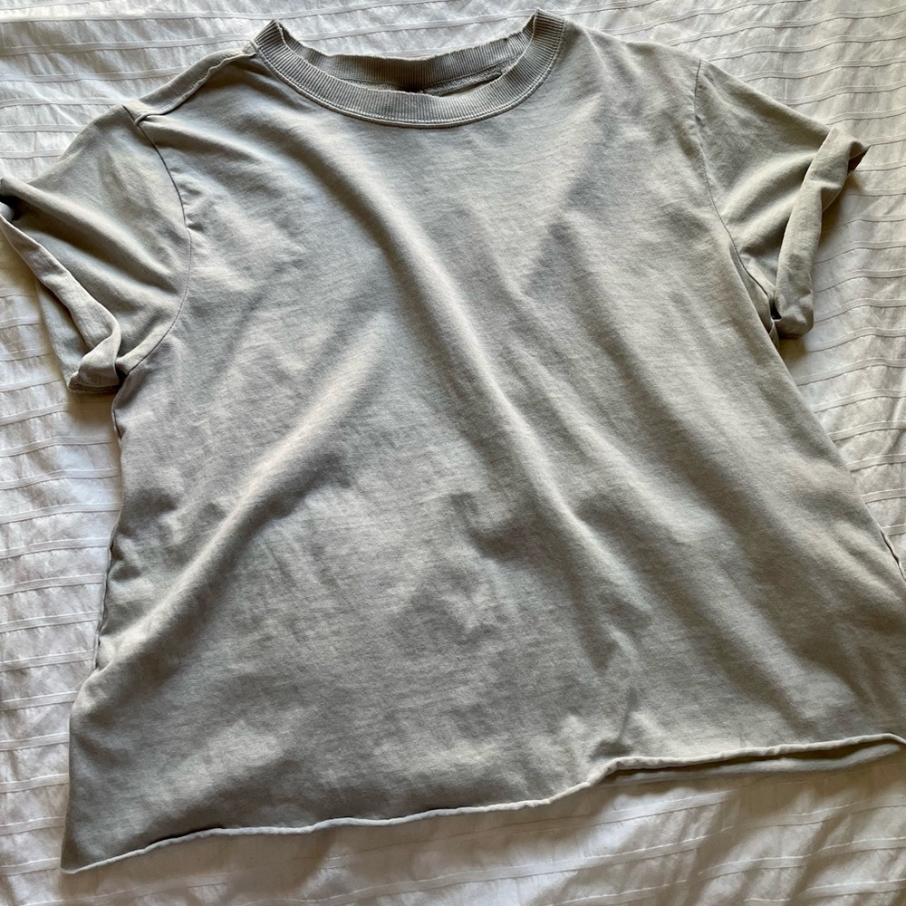 Wild fable grey crop tee